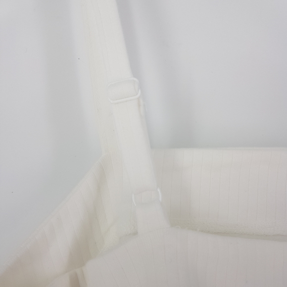 NWT Free People Marissa Ribbed Ivory Bodysuit XS - Picture 8 of 10